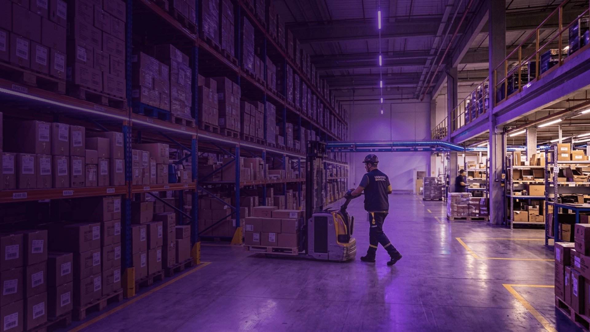 Operação de armazenamento GoodBox em centro de distribuição organizado
